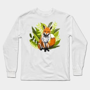 Fox Among the Leaves Long Sleeve T-Shirt